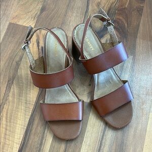 Old Navy Brown Sandals with Slingback Design